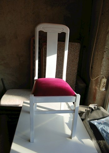 Beyaz yemek sandalyesi - Görsel 3