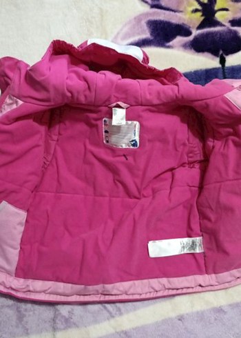 Kız Çocuk Renkli Fermuarlı Mont - Görsel 4