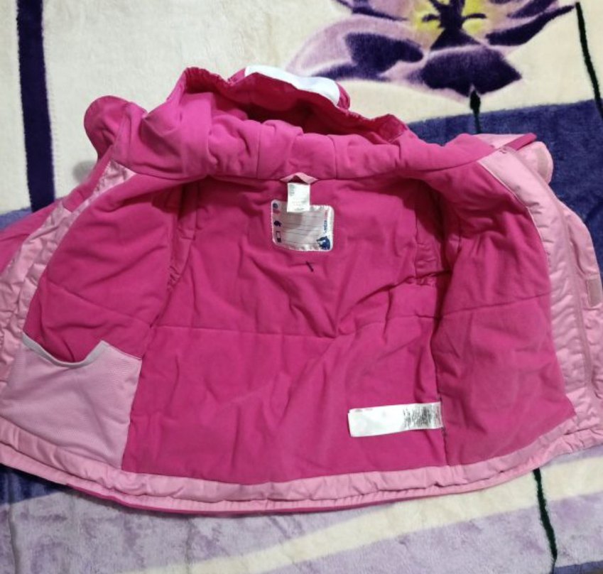 Kız Çocuk Renkli Fermuarlı Mont - Görsel 4