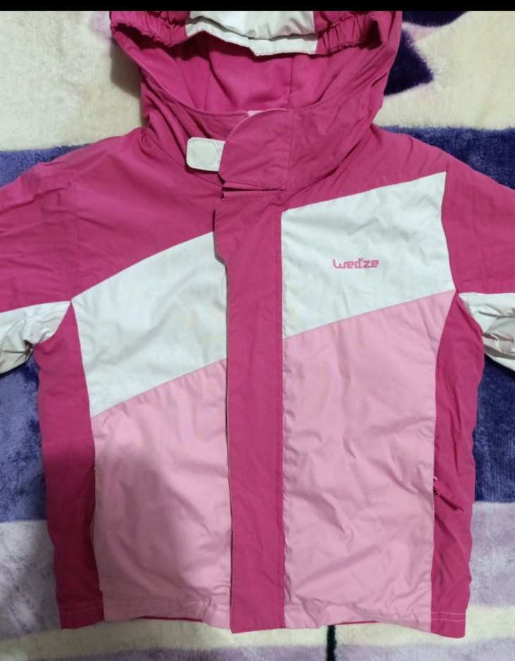 Kız Çocuk Renkli Fermuarlı Mont - Görsel 3