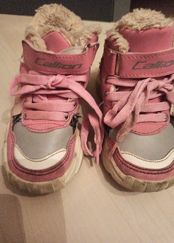 Kız Çocuk Pembe Bağcıklı ve Cırt Cırtlı Bot - Görsel 6