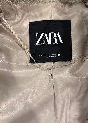 Bej Kadın Kürk zara - Görsel 4