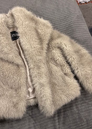 Bej Kadın Kürk zara - Görsel 3