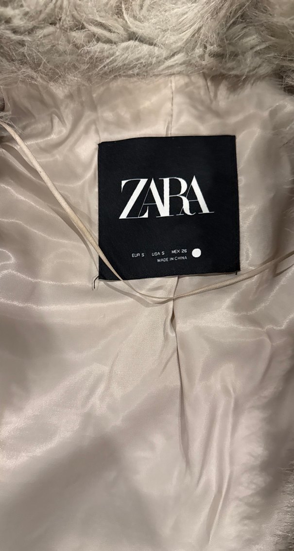 Bej Kadın Kürk zara - Görsel 4