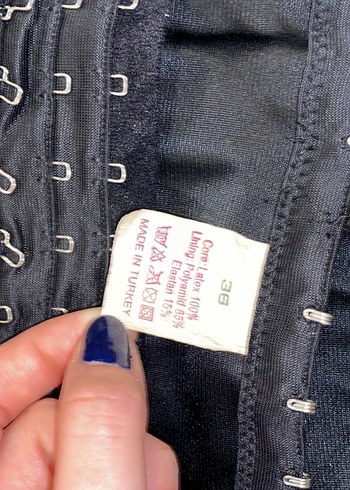 Parlak Siyah  Korse - Görsel 3