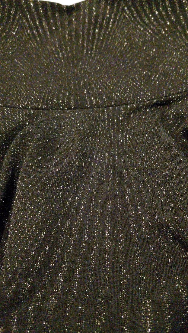 Parlak Siyah Pilili Midi Hamile Eteği - Görsel 3