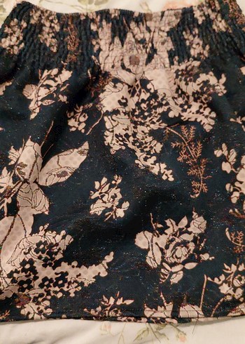 Dantel Detaylı Bohem Desenli Midi Hamile Eteği - Görsel 3