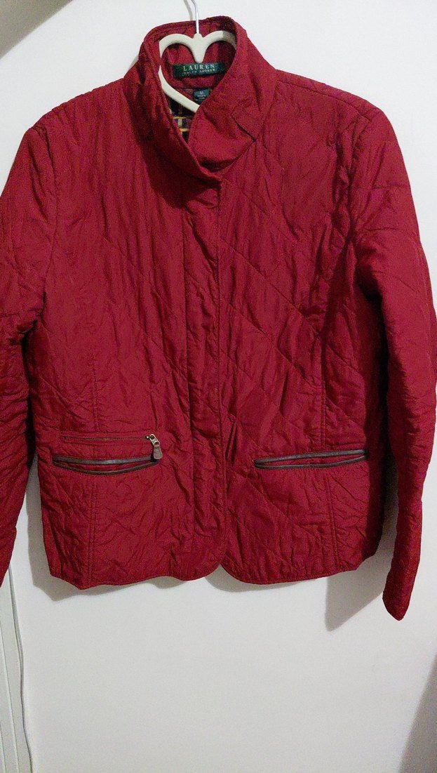 Bordo Fermuarlı Kadın Ceket - Görsel 2