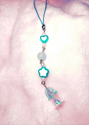 Boncuklu Mavi Bohem Kadın Charm - Görsel 3