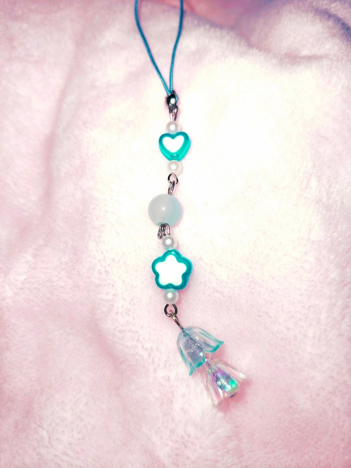 Boncuklu Mavi Bohem Kadın Charm - Görsel 3