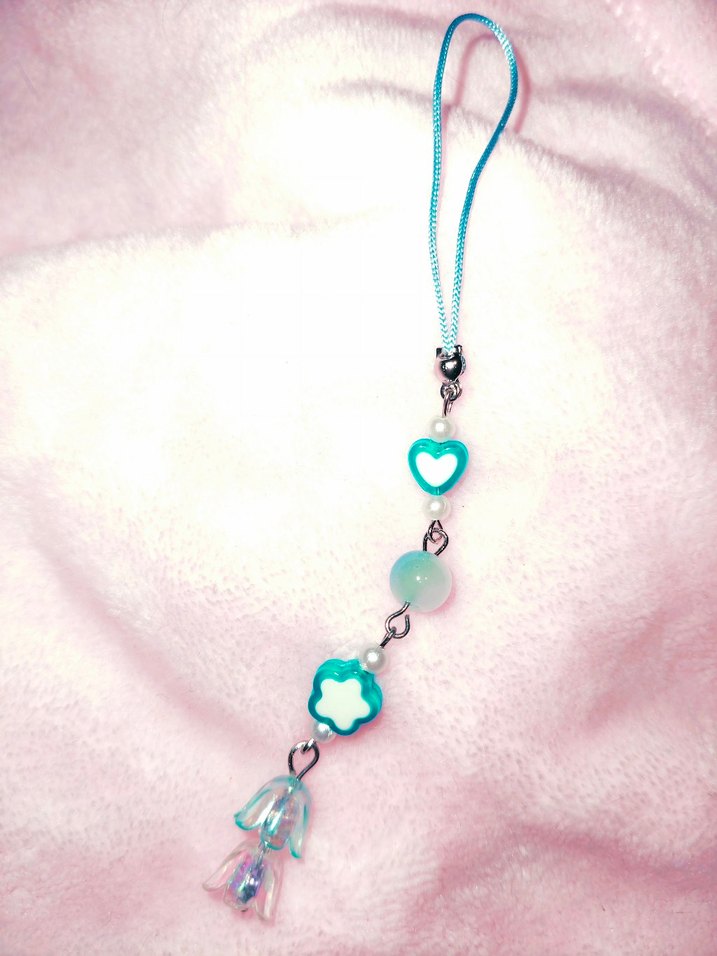 Boncuklu Mavi Bohem Kadın Charm - Görsel 2