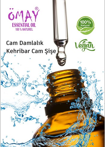 Amber Esansiyel Koku Yağı Alkolsüz 10 ml - Görsel 3