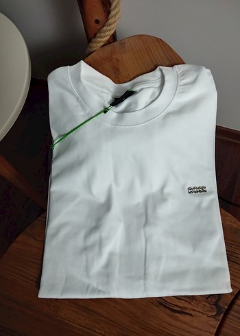 Erkek Beyaz Kısa Kollu Pamuklu Tişört - Görsel 3