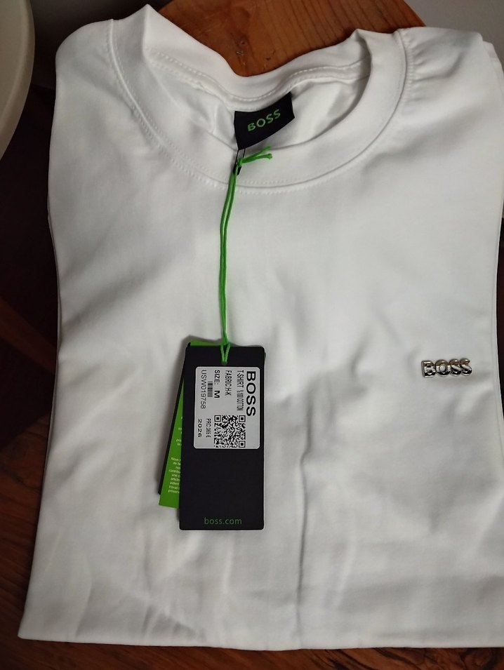 Erkek Beyaz Kısa Kollu Pamuklu Tişört - Görsel 4