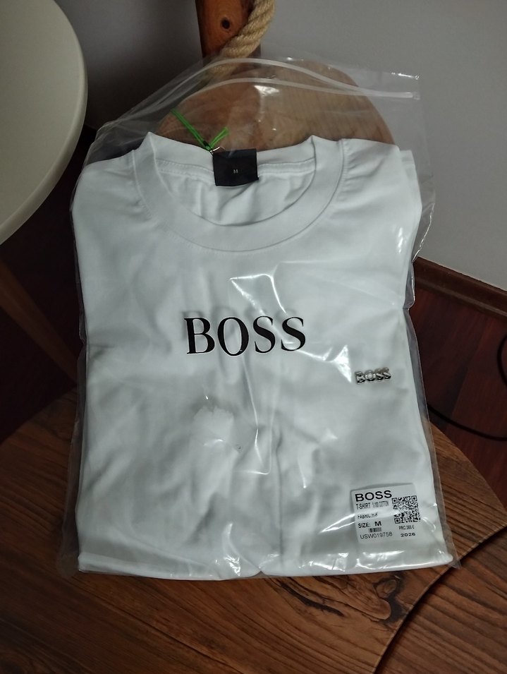 Erkek Beyaz Kısa Kollu Pamuklu Tişört - Görsel 2