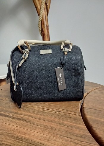 Vakko Siyah Deri Kadın Çanta - Görsel 2