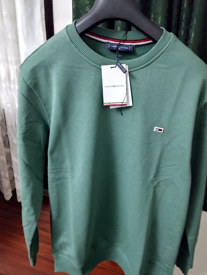 Yeşil Erkek Bisiklet Yaka Sweatshirt - Görsel 2