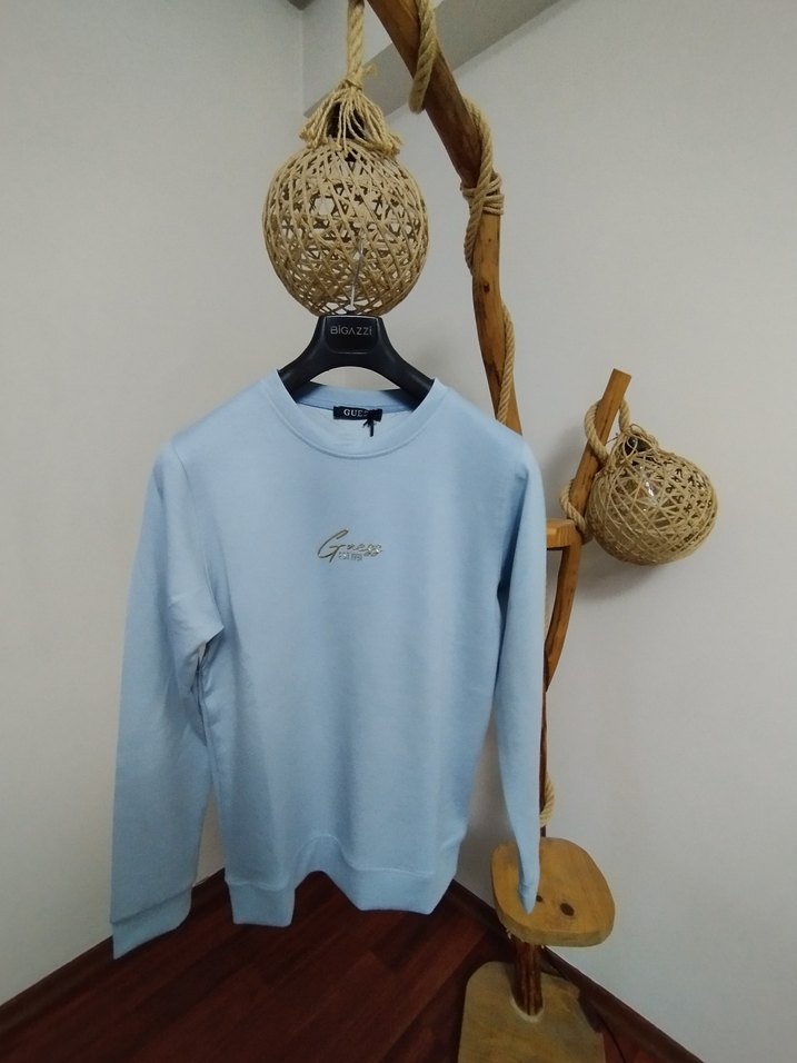 Beyaz Kadın Baskılı uzun kol Sweatshirt - Görsel 5