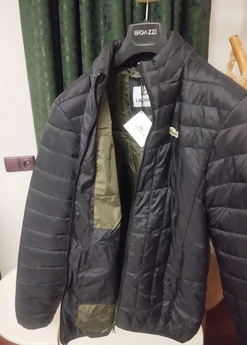 Siyah Erkek dik yaka kapitone Mont - Görsel 2