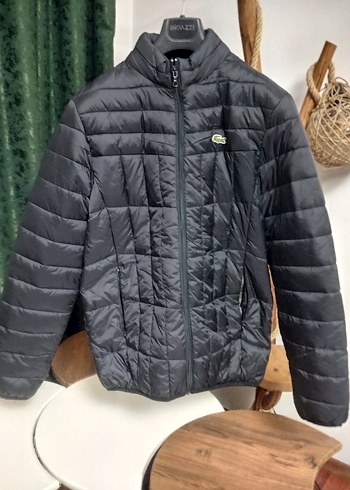 Siyah Erkek dik yaka kapitone Mont - Görsel 3