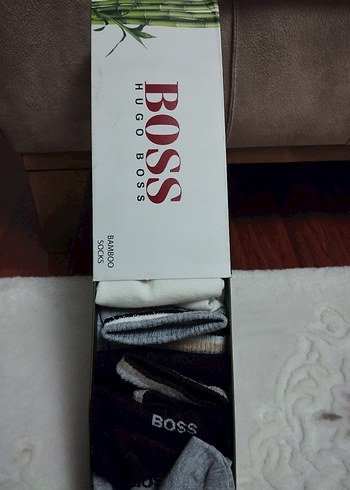 boss marka bambu kokulu Baskılı Erkek Çorap Seti - Görsel 2