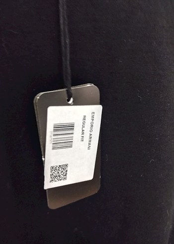 Emporio Armani  Siyah Sweatshirt, Bisiklet Yaka regular kalıp - Görsel 2