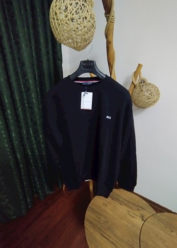 Siyah Baskılı Erkek Sweatshirt - Görsel 2