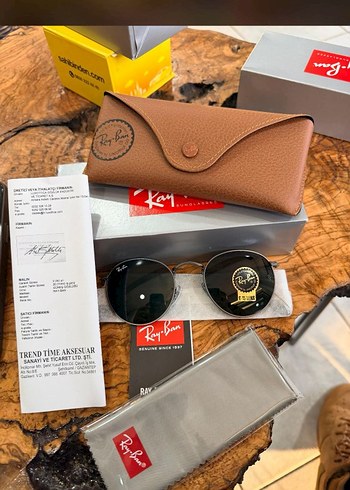 Ray-Ban Yuvarlak Unisex Güneş Gözlüğü Gri - Görsel 2