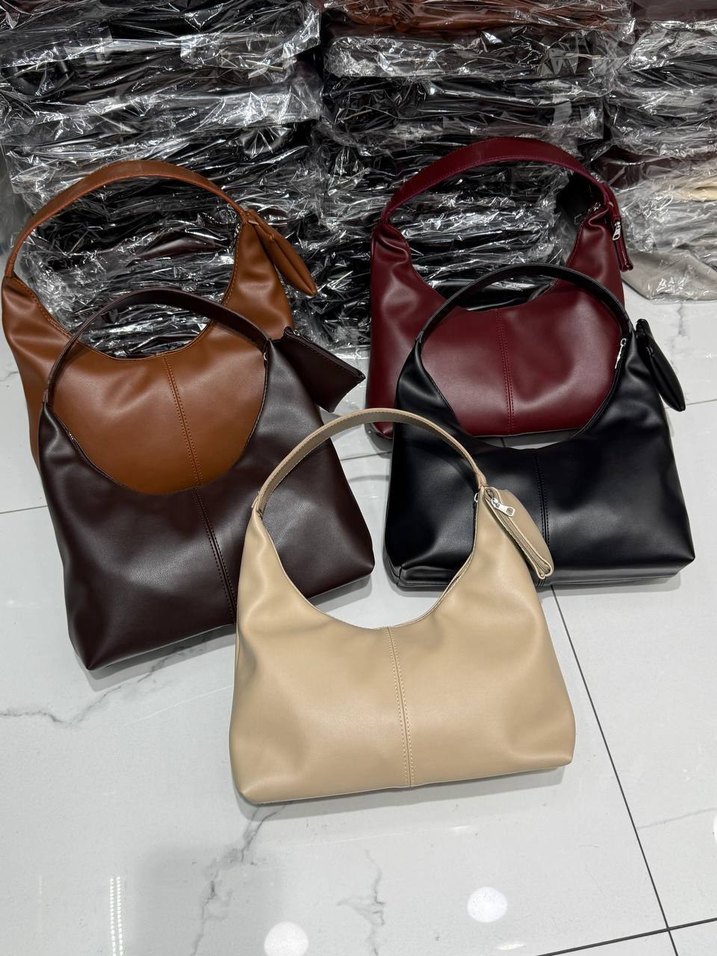 kahverengi deri kol çantası - Görsel 2