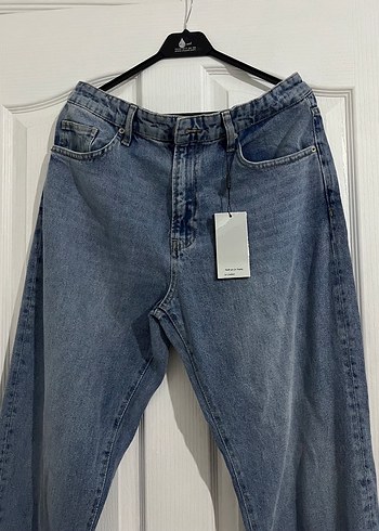 Erkek Mavi Rahat Kesim Midi Boy Kot Pantolon - Görsel 2