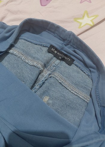 Mavi Hamile Kot Pantolon - Görsel 3