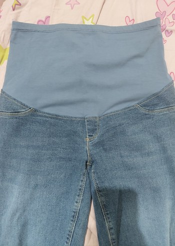 Mavi Hamile Kot Pantolon - Görsel 2