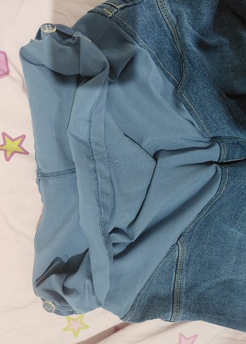 Mavi Hamile Kot Pantolon - Görsel 6