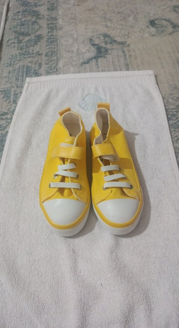 Sarı  Çocuk Spor Ayakkabı Velcro - Görsel 2