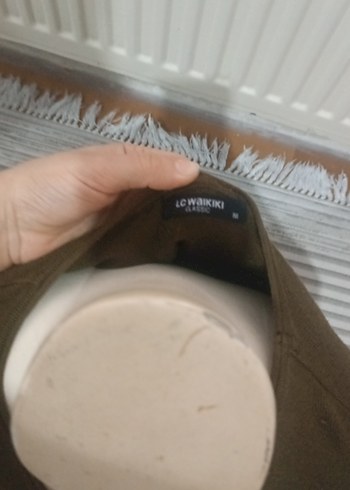 Kadın haki Triko Bisiklet Yaka Kazak - Görsel 4