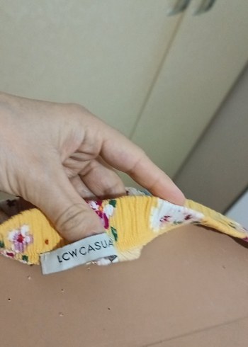 LCW Sarı Çiçek Desenli Uzun Midi Etek - Görsel 5