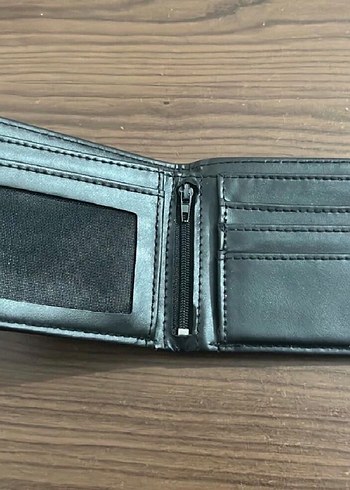 Gri Nakışlı Erkek Cüzdanı - Görsel 2