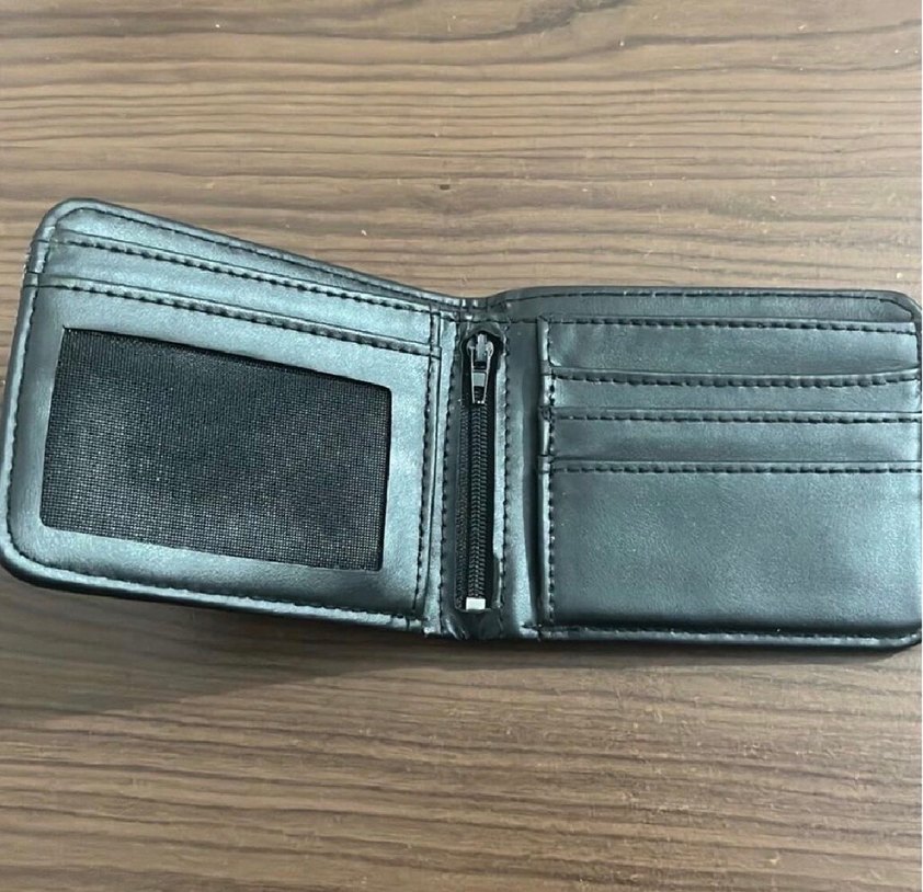 Gri Nakışlı Erkek Cüzdanı - Görsel 2