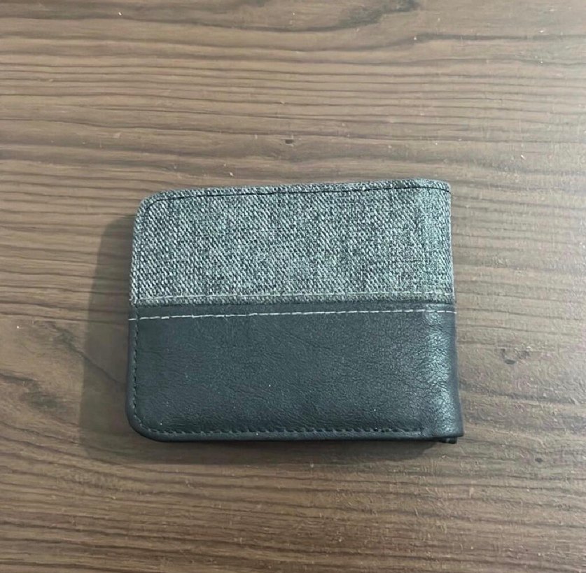 Gri Nakışlı Erkek Cüzdanı - Görsel 4