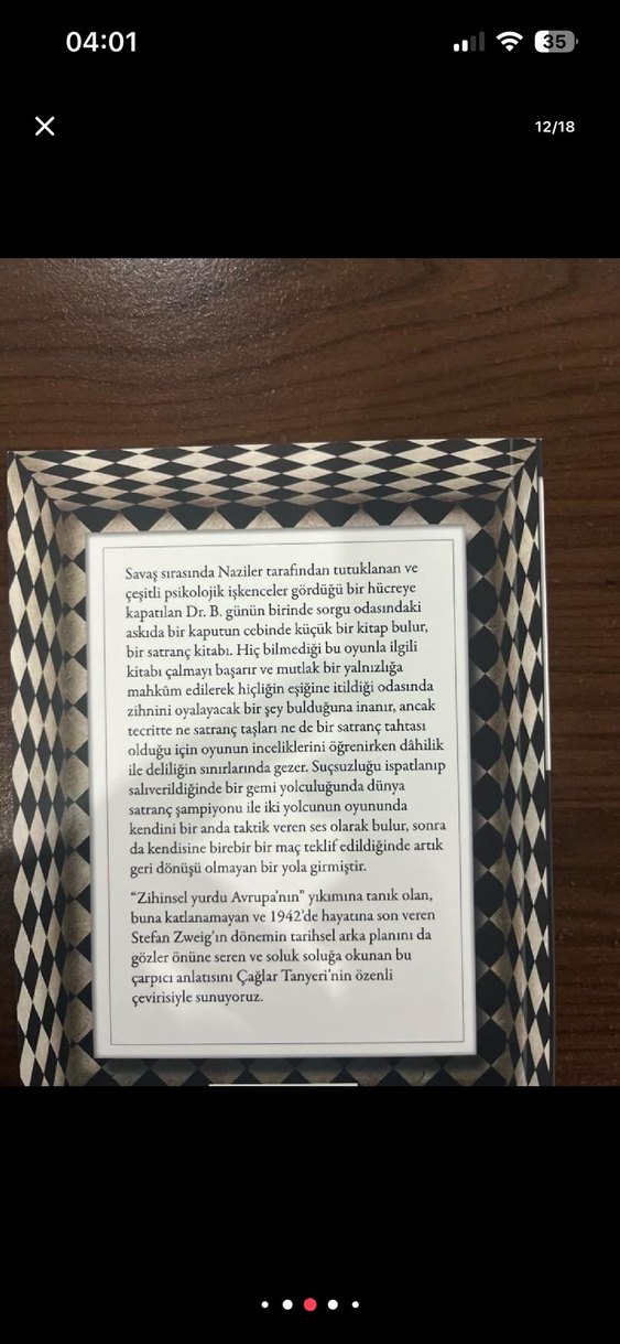 Satranç - Stefan Zweig - Görsel 3