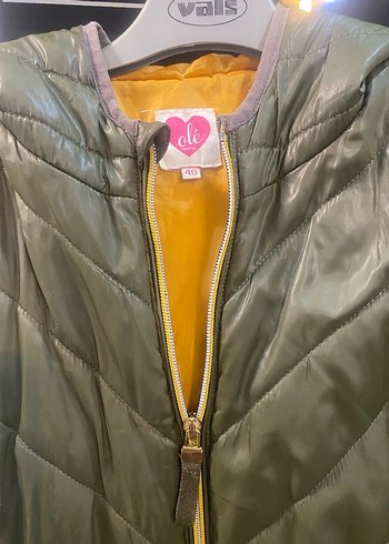 Koton Kapüşonlu, Fermuarlı Yeşil Kadın Ceket - Görsel 3