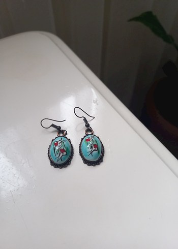 Turkuaz Boncuklu Bohem Kadın İznik çini Takı Seti - Görsel 4