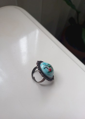 Turkuaz Boncuklu Bohem Kadın İznik çini Takı Seti - Görsel 6