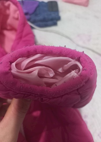 Kız Çocuk Pembe Fermuarlı Polar Mont - Görsel 9