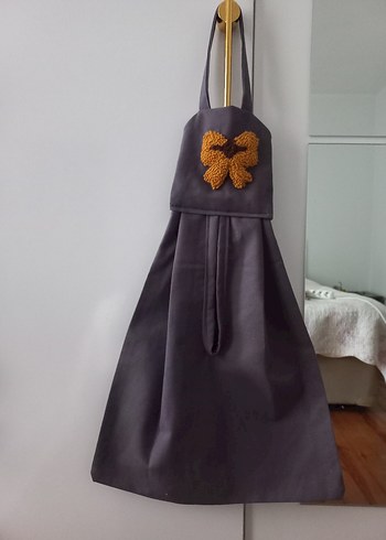 Gri Punch Nakışlı Poşetlik - Görsel 5