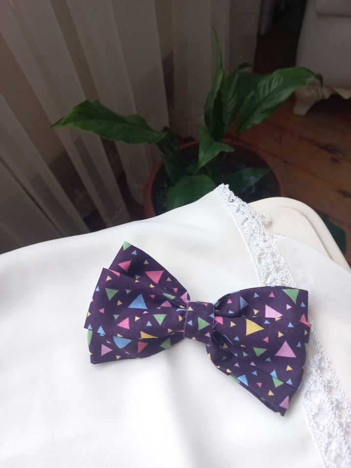 Renkli Ekose Desenli Fiyonk Toka - Görsel 5