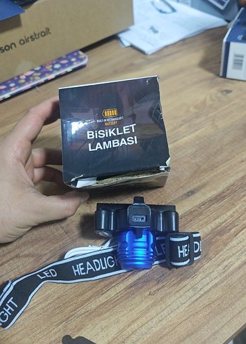 Mavi Bisiklet Lambası LED Işıklı - Görsel 2