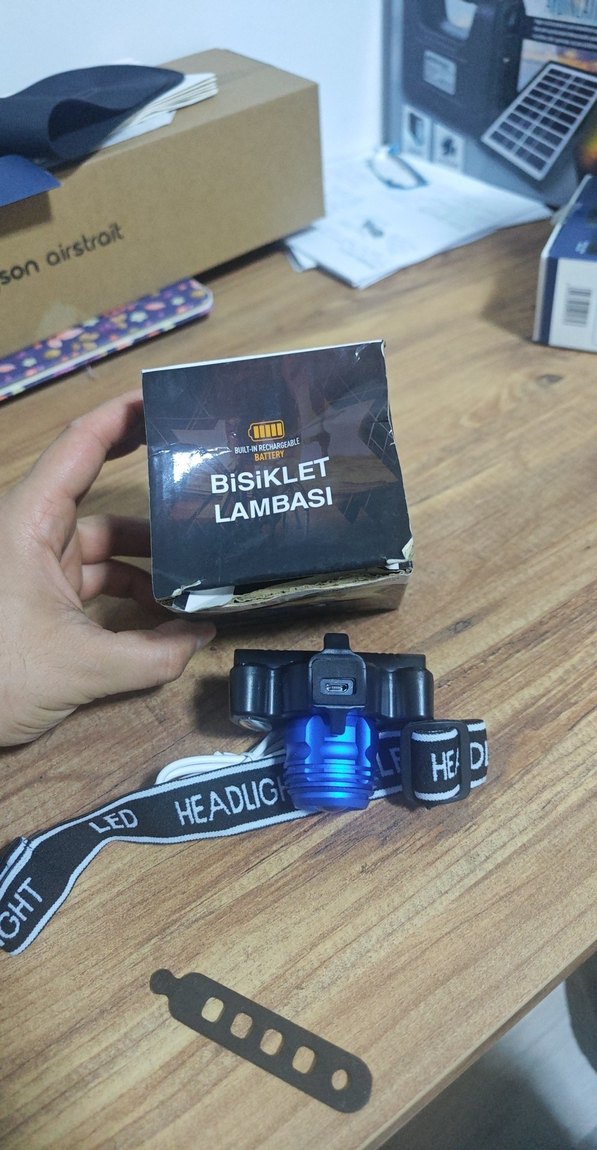 Mavi Bisiklet Lambası LED Işıklı - Görsel 2