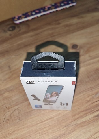 K9 Kablosuz Mikrofonlu Telefon Tutucu - Görsel 3