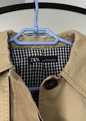 Bej Düğmeli Midi Kadın Trençkot - Görsel 4